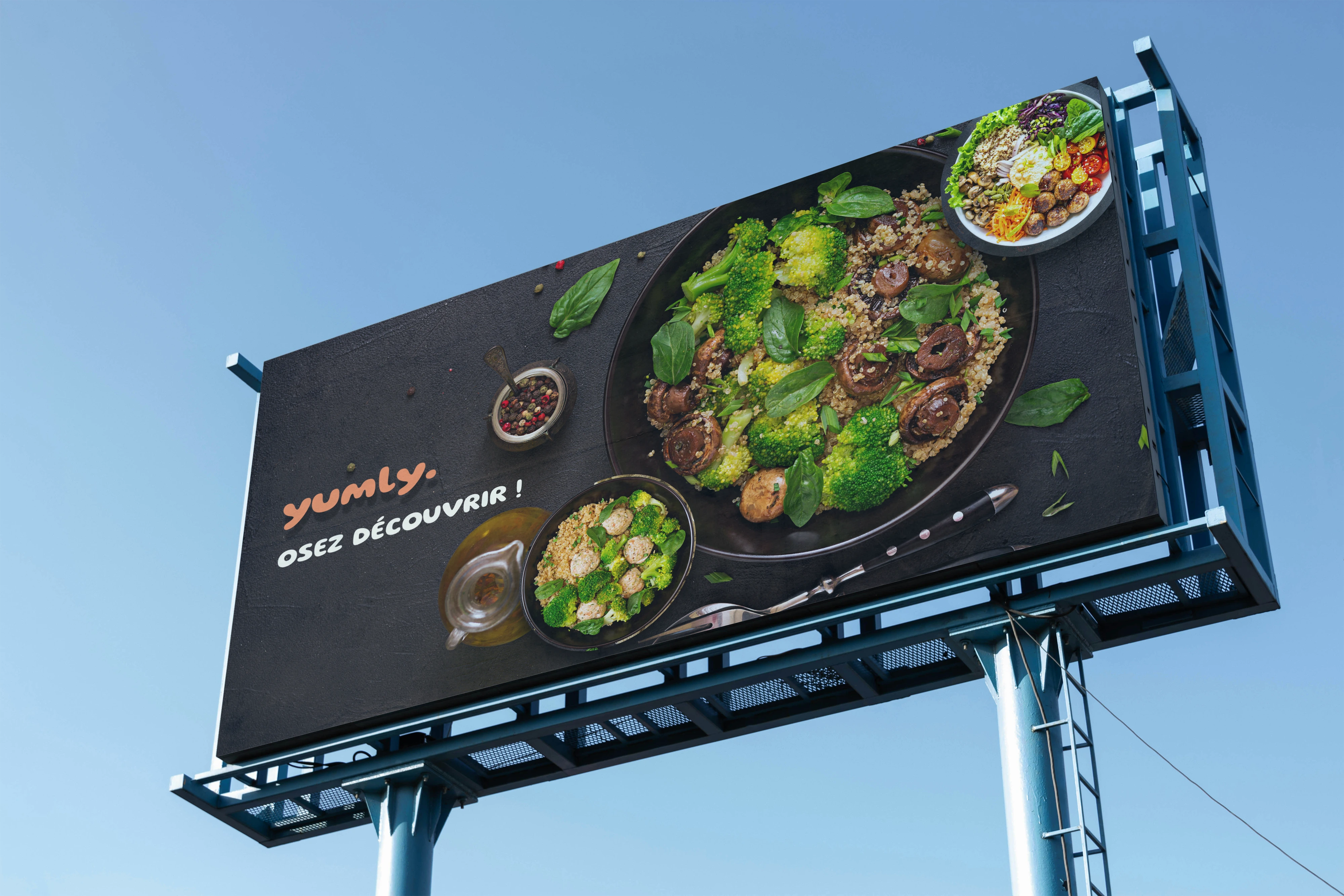 arrière-plan flouté du mock-up.